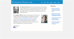 Desktop Screenshot of montessori-science.org